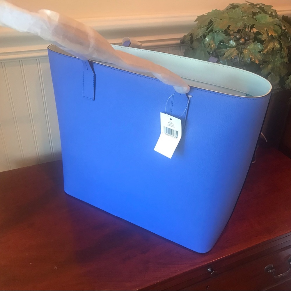 Kate Spade Blue Tote Bag with Modern Design - Picture 4 of 6